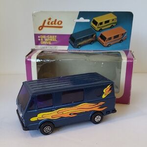 Vintage Lido Die-Cast Custom Van New In Box 1984